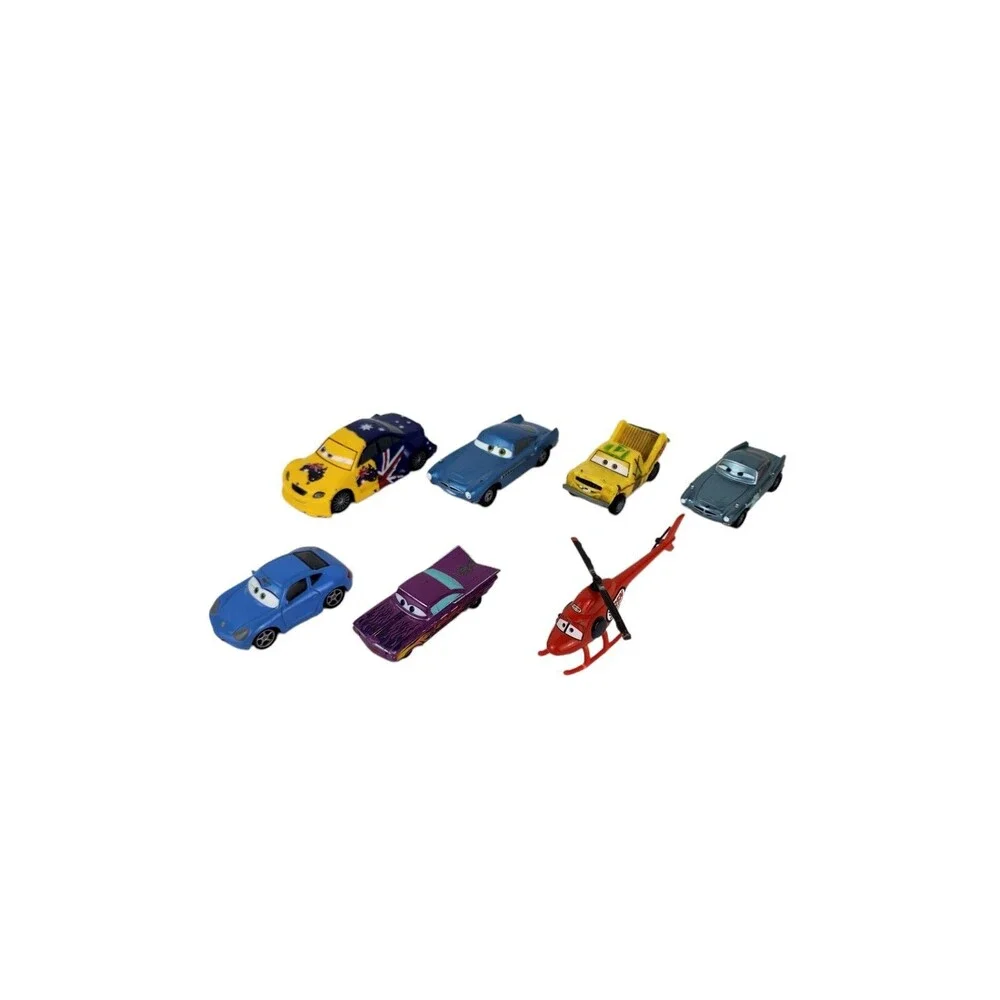 Lot of 7 Mattel Disney Pixar Cars 1:55 Diecast & Plastic Toys King Ramone Kathy